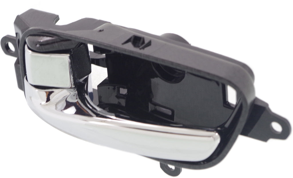 ALTIMA 13-18/PATHFINDER 13-22 FRONT INTERIOR DOOR HANDLE LH, Chrome Lever/Chr Knob/Carbon Housing (=REAR), (Altima, Sedan)