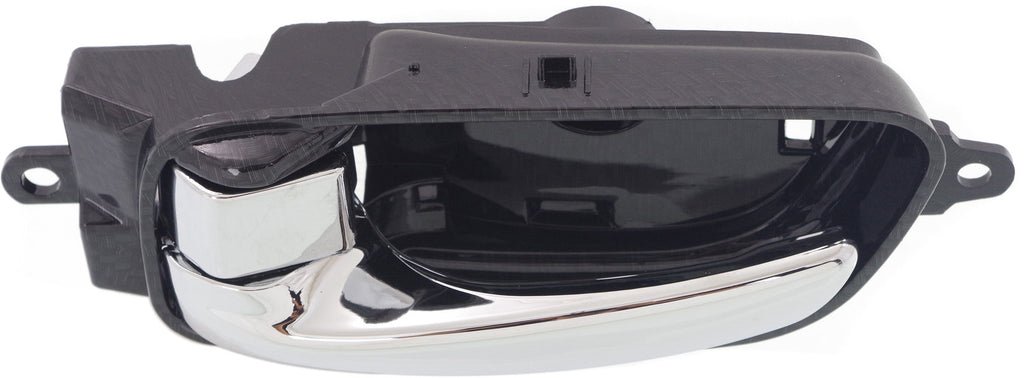 ALTIMA 13-18/PATHFINDER 13-22 FRONT INTERIOR DOOR HANDLE LH, Chrome Lever/Chr Knob/Carbon Housing (=REAR), (Altima, Sedan)