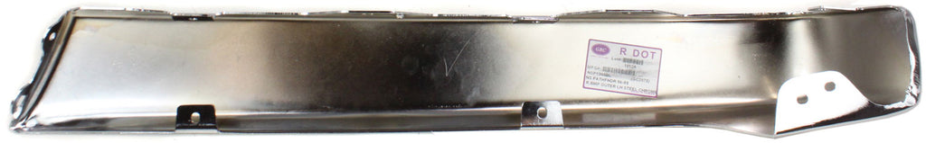 PATHFINDER 96-99 REAR BUMPER END LH, Extension, Outer, Bright, Plastic