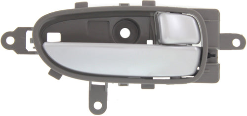 ALTIMA 07-13/MAXIMA 09-14 FRONT INTERIOR DOOR HANDLE RH, Slvr Lvr+Beige Bezel (Cafe Latte) (=REAR)