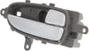 ALTIMA 07-13/MAXIMA 09-14 FRONT INTERIOR DOOR HANDLE RH, Slvr Lvr+Beige Bezel (Cafe Latte) (=REAR)