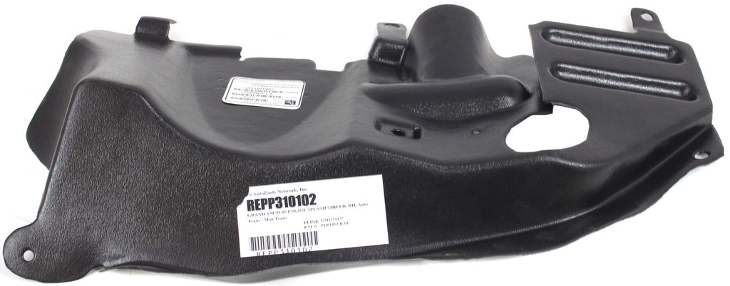 GRAND AM 99-05 ENGINE SPLASH SHIELD, Under Cover, RH, Man/Auto Trans