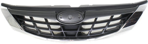 IMPREZA 08-08 GRILLE, Painted Silver Shell/Painted Black Insert, w/o Emblem, Sedan/Wagon