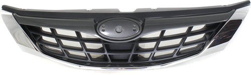 IMPREZA 08-08 GRILLE, Painted Silver Shell/Painted Black Insert, w/o Emblem, Sedan/Wagon