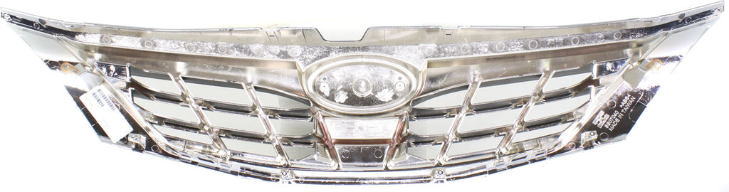 IMPREZA 08-08 GRILLE, Painted Silver Shell/Painted Black Insert, w/o Emblem, Sedan/Wagon