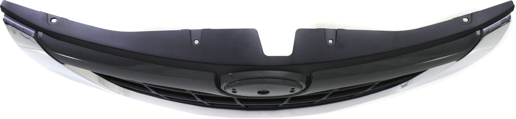 IMPREZA 08-08 GRILLE, Painted Silver Shell/Painted Black Insert, w/o Emblem, Sedan/Wagon
