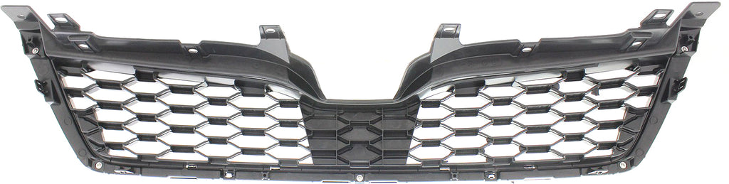 FORESTER 14-16 GRILLE, Radiator Grille, Textured Dark Gray Shell and Insert, w/ Chrome Mldg, 2.0L Turbo Eng