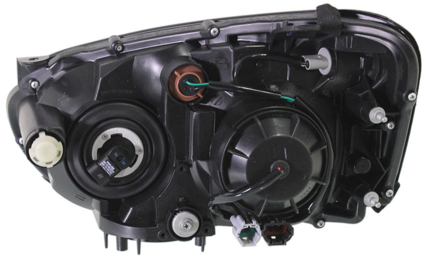 IMPREZA 05-05 HEAD LAMP RH, Assembly, Halogen, Black Interior