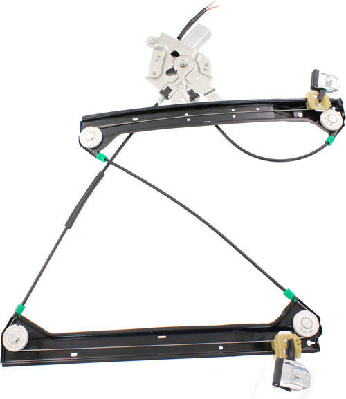 SAAB 9-3 03-07 FRONT WINDOW REGULATOR RH, Power, w/ Motor, w/o Finger Protection, Sedan/Wagon