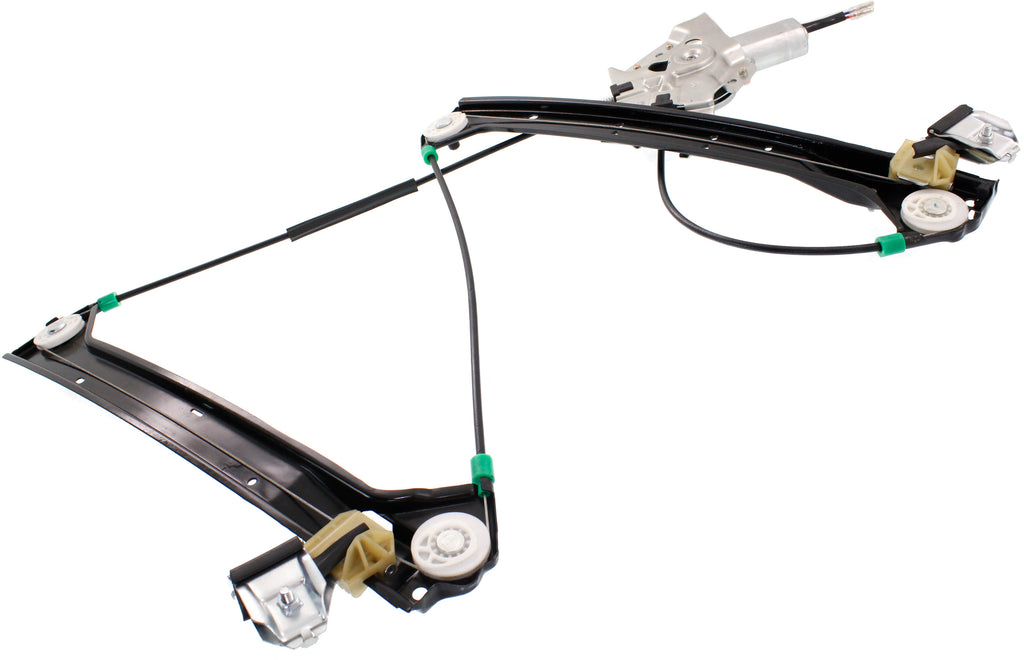 SAAB 9-3 03-07 FRONT WINDOW REGULATOR RH, Power, w/ Motor, w/o Finger Protection, Sedan/Wagon