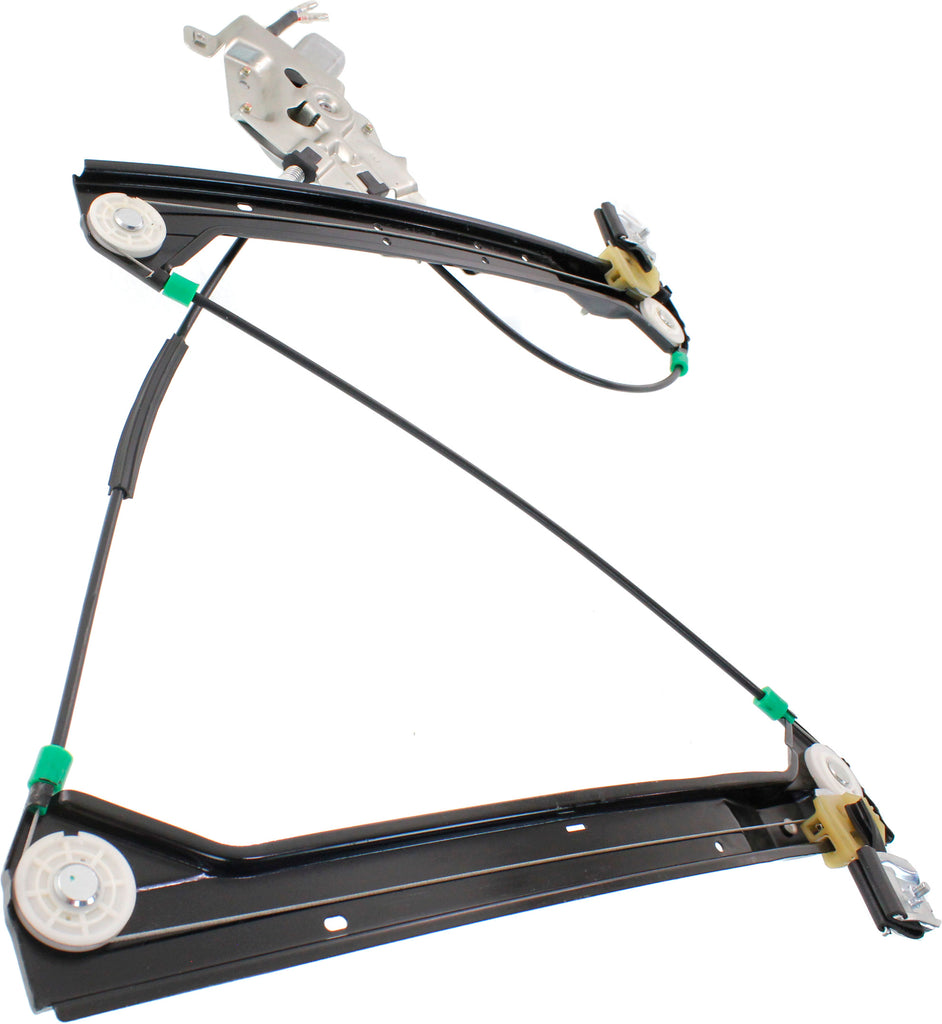 SAAB 9-3 03-07 FRONT WINDOW REGULATOR RH, Power, w/ Motor, w/o Finger Protection, Sedan/Wagon