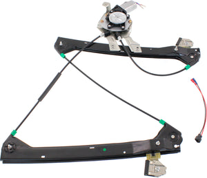 SAAB 9-3 03-07 FRONT WINDOW REGULATOR LH, Power, w/ Motor, w/o Finger Protection, Sedan/Wagon