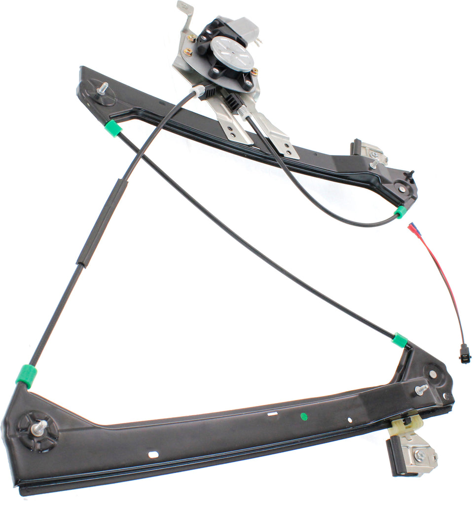 SAAB 9-3 03-07 FRONT WINDOW REGULATOR LH, Power, w/ Motor, w/o Finger Protection, Sedan/Wagon