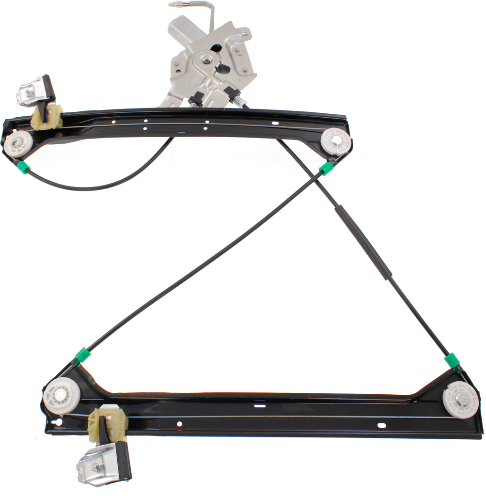SAAB 9-3 03-07 FRONT WINDOW REGULATOR LH, Power, w/ Motor, w/o Finger Protection, Sedan/Wagon
