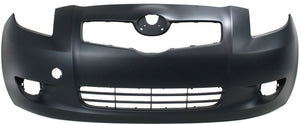 YARIS 07-08 FRONT BUMPER COVER, Primed, w/ Fog Light Holes, Hatchback - CAPA