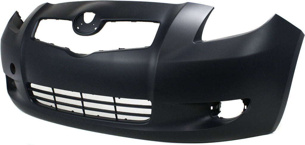 YARIS 07-08 FRONT BUMPER COVER, Primed, w/ Fog Light Holes, Hatchback - CAPA