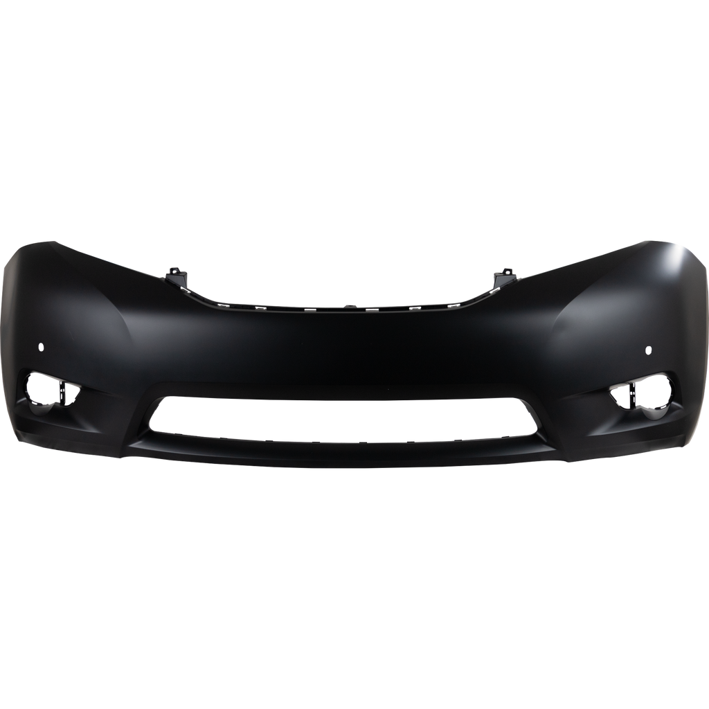 SIENNA 11-17 FRONT BUMPER COVER, Primed, Limited/XLE Models, (XLE w/ Limited Pkg), w/ Parking Aid Sensor Holes