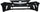 PRIUS V 12-14 FRONT BUMPER COVER, Primed, LED Headlights, w/ Pre-Collision System - CAPA