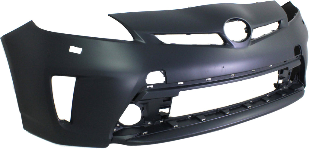 PRIUS/PRIUS PLUG-IN 12-15 FRONT BUMPER COVER, Prmd, w/ HLW Holes, (Plug-In Models LED Headlights ) - CAPA