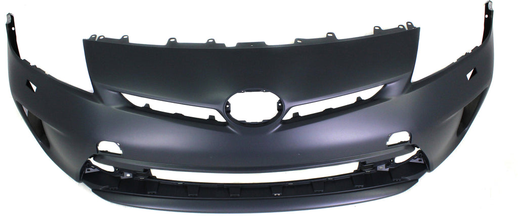 PRIUS/PRIUS PLUG-IN 12-15 FRONT BUMPER COVER, Prmd, w/ HLW Holes, (Plug-In Models LED Headlights ) - CAPA