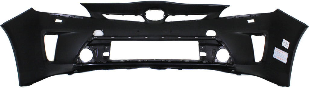 PRIUS/PRIUS PLUG-IN 12-15 FRONT BUMPER COVER, Prmd, w/ HLW Holes, (Plug-In Models LED Headlights ) - CAPA