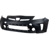 PRIUS/PRIUS PLUG-IN 12-15 FRONT BUMPER COVER, Prmd, w/o HLW Holes, (Plug-In Models Halogen Headlights) - CAPA