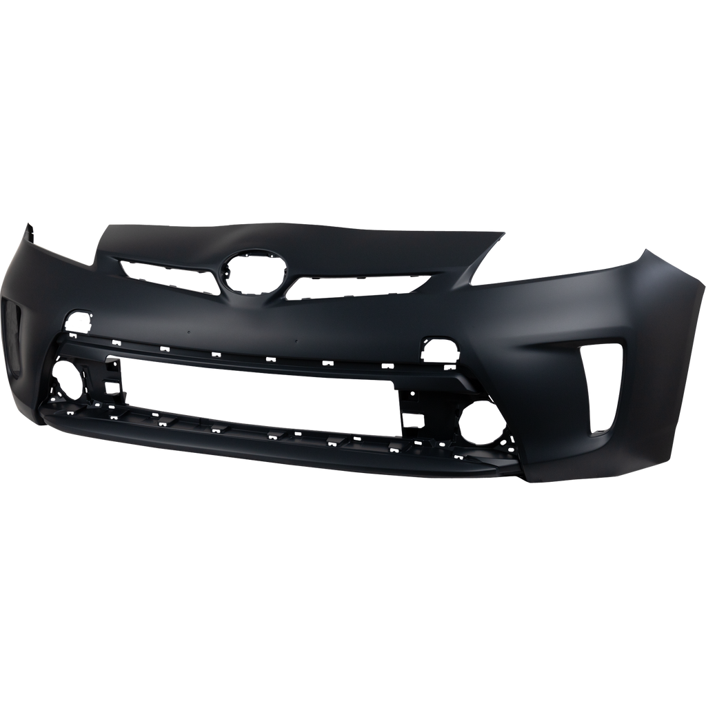 PRIUS/PRIUS PLUG-IN 12-15 FRONT BUMPER COVER, Prmd, w/o HLW Holes, (Plug-In Models Halogen Headlights) - CAPA