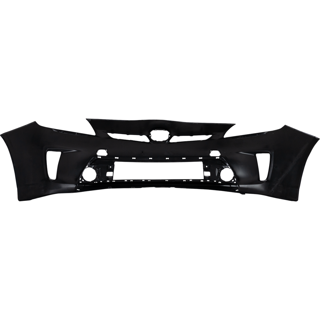 PRIUS/PRIUS PLUG-IN 12-15 FRONT BUMPER COVER, Prmd, w/o HLW Holes, (Plug-In Models Halogen Headlights) - CAPA