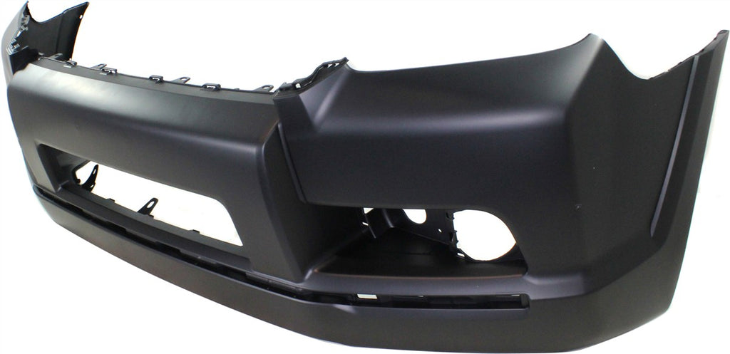 Front Bumper Cover Primed For 2010-2013 Toyota 4Runner With Chrome Trim and Molding Hole Replacement REPT010373P