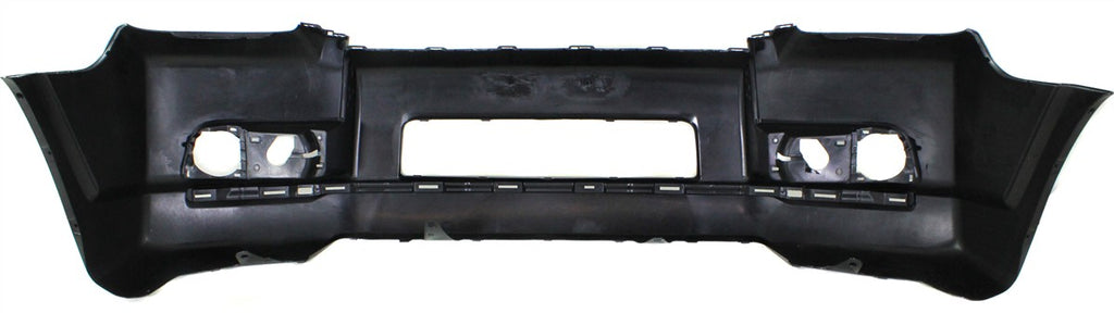 Front Bumper Cover Primed For 2010-2013 Toyota 4Runner With Chrome Trim and Molding Hole Replacement REPT010373P