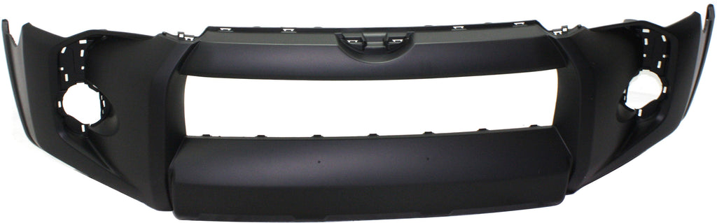 4RUNNER 14-23 FRONT BUMPER COVER, Primed, SR5/SR5 Premium Models, w/ Front Emblem, w/o Holes for Chrome Trim and Valance Panel - CAPA