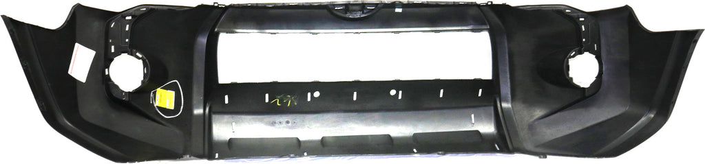 4RUNNER 14-23 FRONT BUMPER COVER, Primed, SR5/Trail Models, w/o Holes for Chrome Trim, w/ Valance Panel - CAPA