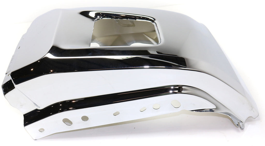 TUNDRA 14-21 FRONT BUMPER END RH, Chrome, Steel, w/o Park Assist Sensor Holes - CAPA