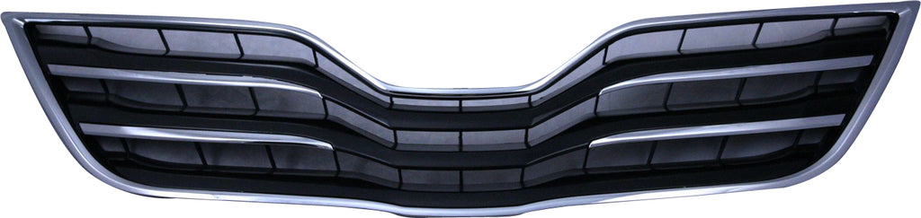 CAMRY 10-11 GRILLE, Chrome Shell/Painted Black Insert, XLE Model, (11-11, USA Built Vehicle) - CAPA
