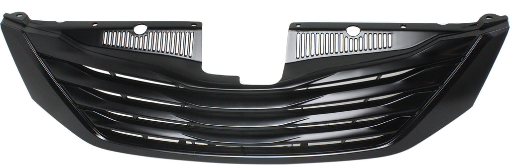 SIENNA 11-17 GRILLE, Black Shell and Insert, w/o Radar Cruise Control, (Base, 7-Seater)/L Model - CAPA