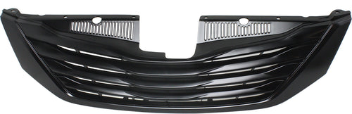 SIENNA 11-17 GRILLE, Black Shell and Insert, w/o Radar Cruise Control, (Base, 7-Seater)/L Model - CAPA