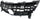 PRIUS/PRIUS PLUG-IN 12-15 GRILLE, Textured Black Shell and Insert - CAPA