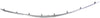 AVALON 13-15 GRILLE MOLDING, Upper, Radiator, Chrome