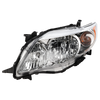 COROLLA 09-10 HEAD LAMP LH, Assembly, Halogen, Chrome Interior, Base/CE/LE/XLE Models, North America Built Vehicle - CAPA