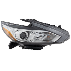 ALTIMA 16-18 HEAD LAMP RH, Assembly, Halogen, Chrome Interior, w/o LED Daytime Running Light - CAPA