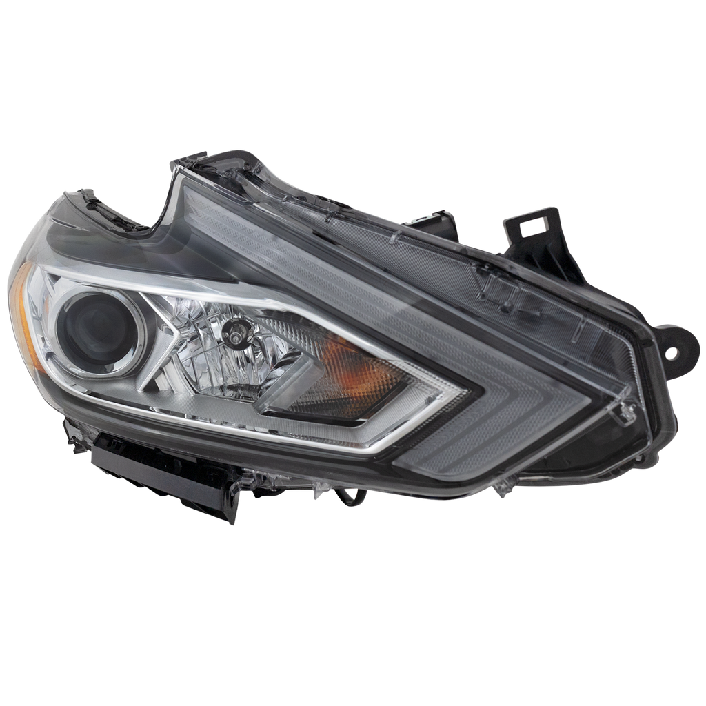 ALTIMA 16-18 HEAD LAMP RH, Assembly, Halogen, Chrome Interior, w/o LED Daytime Running Light - CAPA