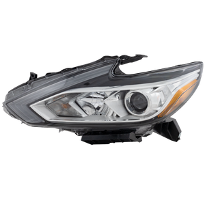 ALTIMA 16-18 HEAD LAMP LH, Assembly, Halogen, Chrome Interior, w/o LED Daytime Running Light - CAPA