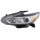 ALTIMA 16-18 HEAD LAMP LH, Assembly, Halogen, Chrome Interior, w/o LED Daytime Running Light - CAPA