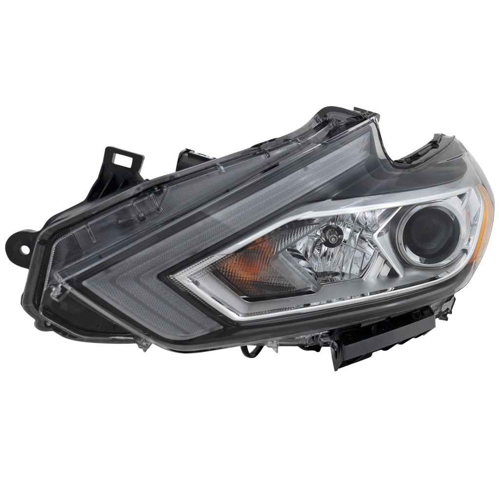 ALTIMA 16-18 HEAD LAMP LH, Assembly, Halogen, Chrome Interior, w/o LED Daytime Running Light - CAPA