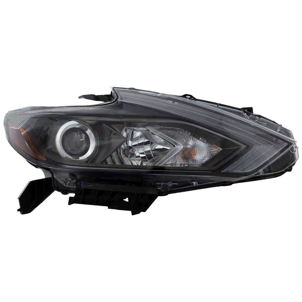 ALTIMA 16-18 HEAD LAMP RH, Assembly, Halogen, Smoke Interior, w/o LED Daytime Running Light - CAPA