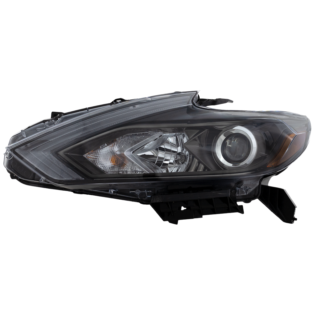 ALTIMA 16-18 HEAD LAMP LH, Assembly, Halogen, Smoke Interior, w/o LED Daytime Running Light