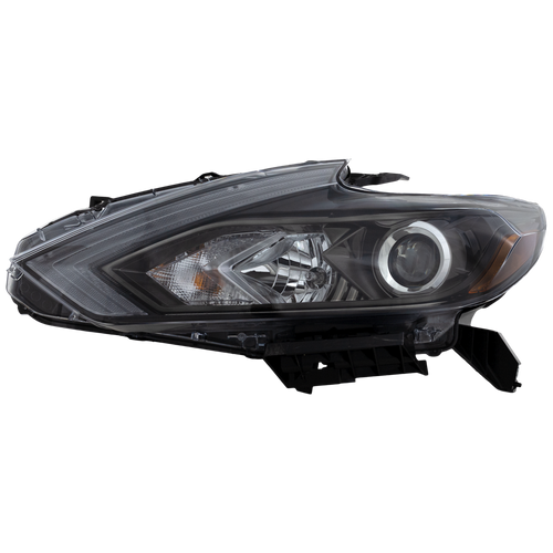 ALTIMA 16-18 HEAD LAMP LH, Assembly, Halogen, Smoke Interior, w/o LED Daytime Running Light