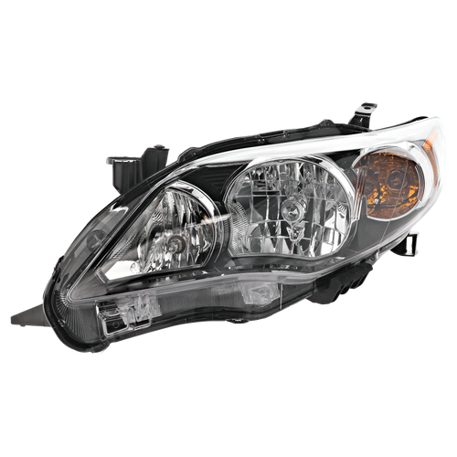 COROLLA 11-13 HEAD LAMP LH, Assembly, Halogen, S/XRS Models, North America Built Vehicle - CAPA
