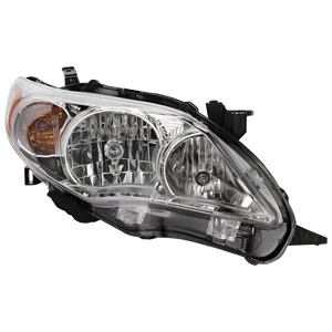 COROLLA 11-13 HEAD LAMP RH, Assembly, Halogen, Base/CE/LE/L Models, North America Built Vehicle - CAPA