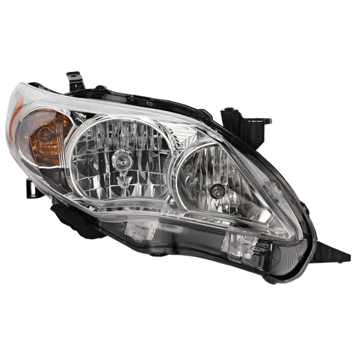 COROLLA 11-13 HEAD LAMP RH, Assembly, Halogen, Base/CE/LE/L Models, North America Built Vehicle - CAPA
